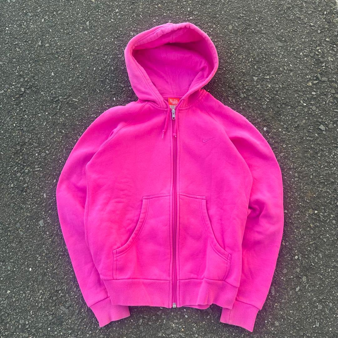 00s NIKE ナイキ ジップパーカー archive 短丈 ピンク y2k - メルカリ