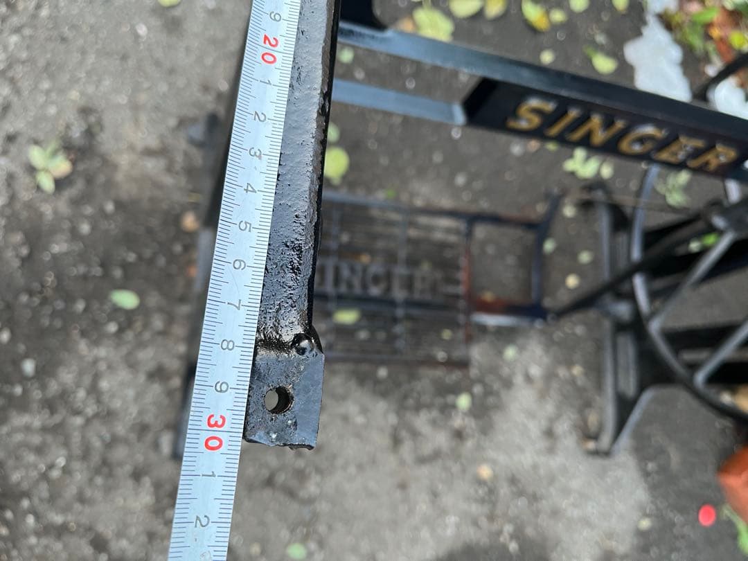 シンガーミシン脚、シンガー工業用ミシン脚、幅広ミシン脚、ガーデン