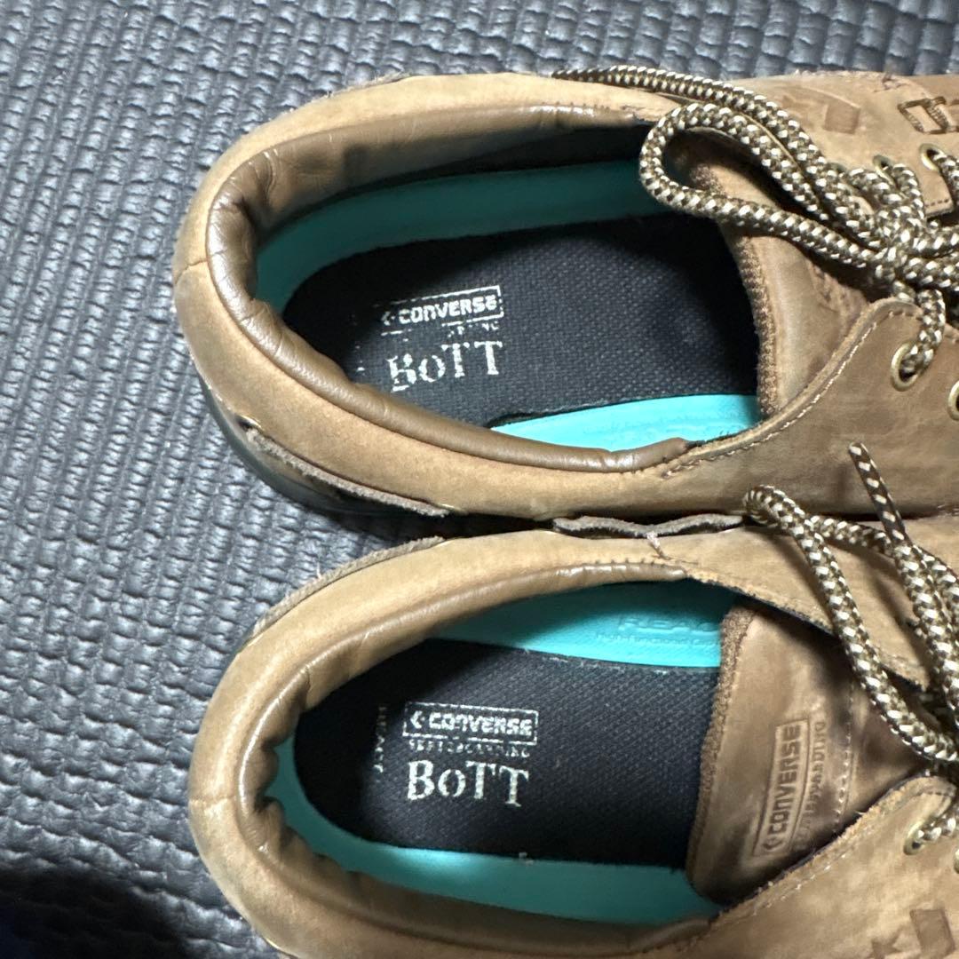Converse BOTT ブラウン デッキシューズ - メルカリ