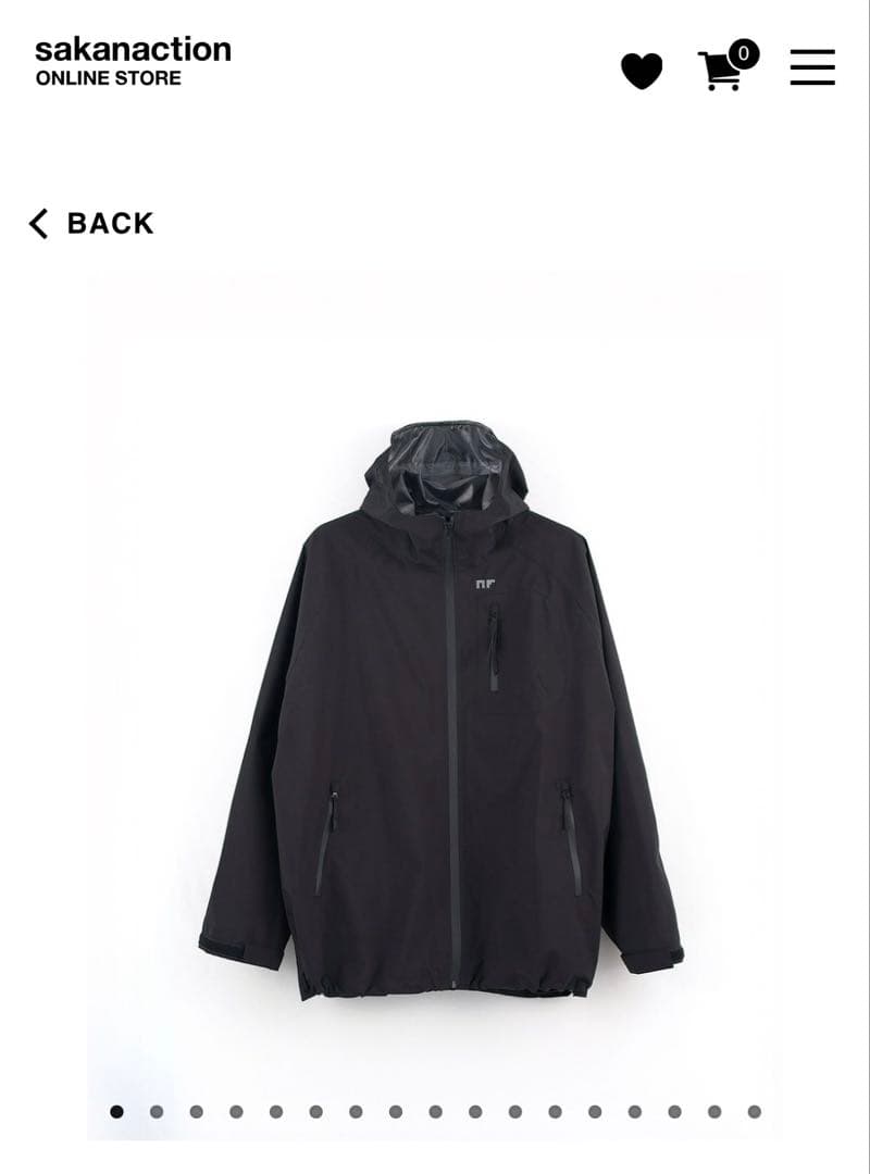 サカナクション】NF NIGHT FISHING SHELL Mサイズ - メルカリ