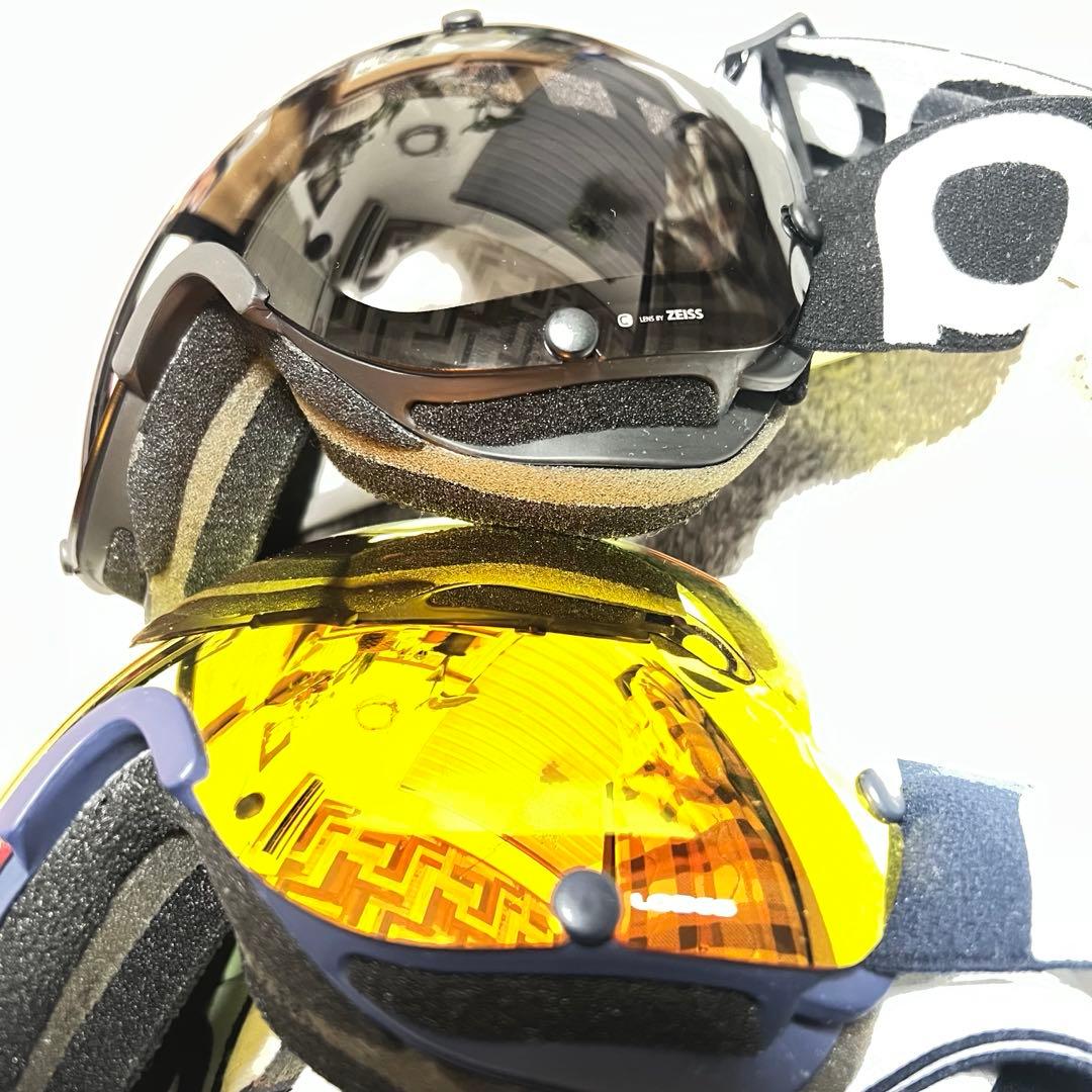 ☆POC LOBES ゴーグル 2個セット Carl Zeissレンズ ケース付 - メルカリ