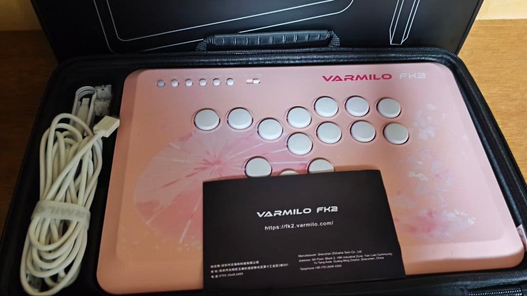 Varmilo FK2 桜（Sakura） レバーレスコントローラー VARMILO FK2(不屈) 桜 ラピッドトリガー搭載レバーレスアケコン 格闘