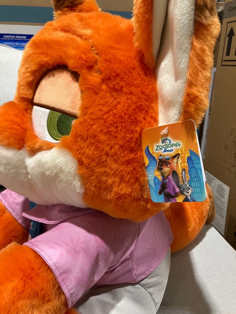 コストコ ディズニー ズートピア2 ニック・ワイルド ぬいぐるみ