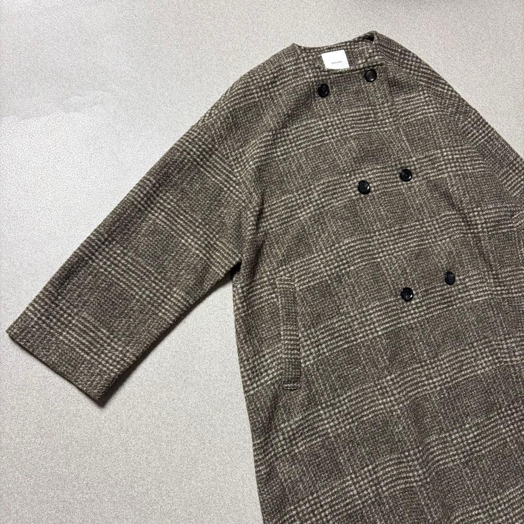 23年モデル】スピック&スパン Wスライバーノーカラーポンチョコート