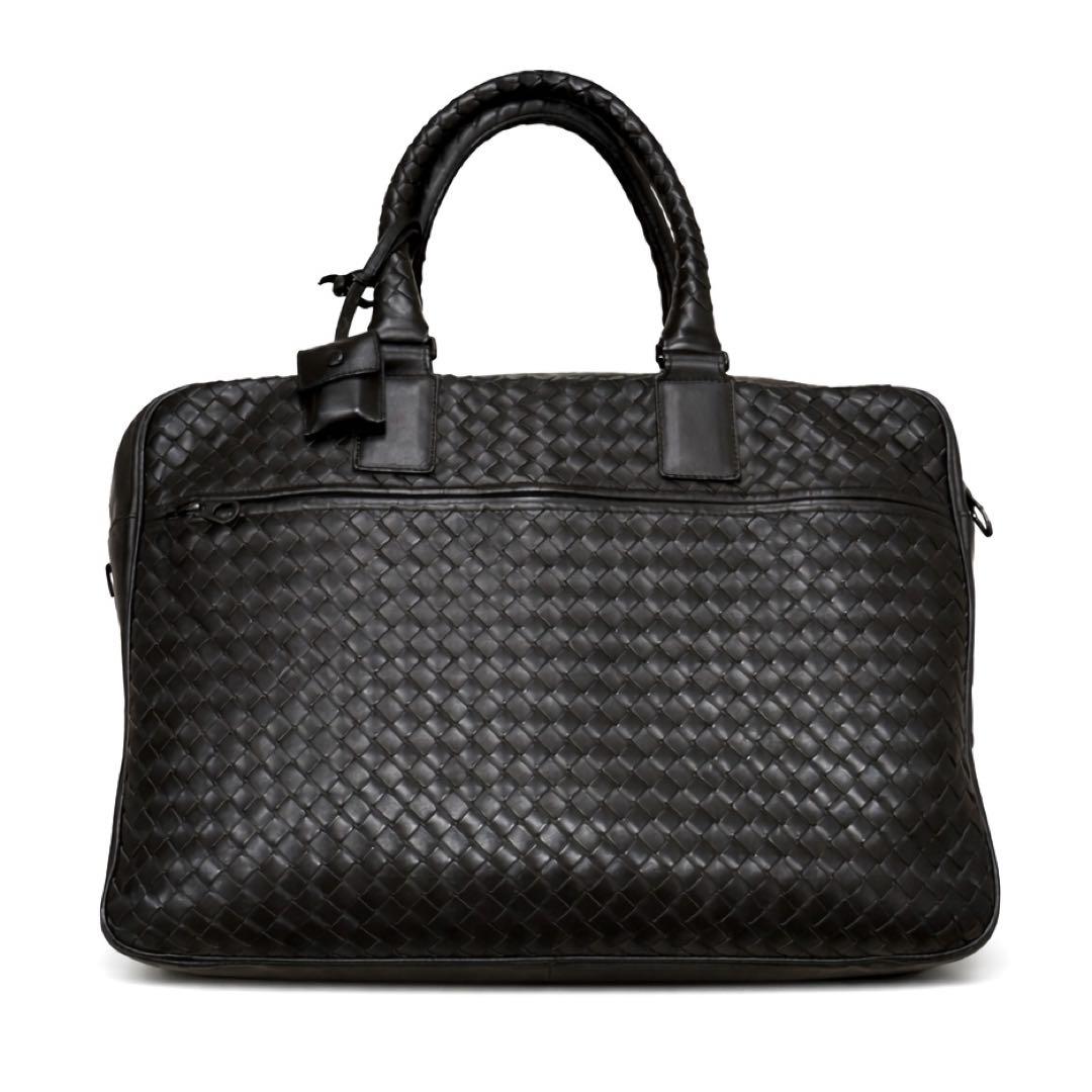 BOTTEGA VENETA ビジネスバッグ ブリーフケース ダークブラウン - メルカリ