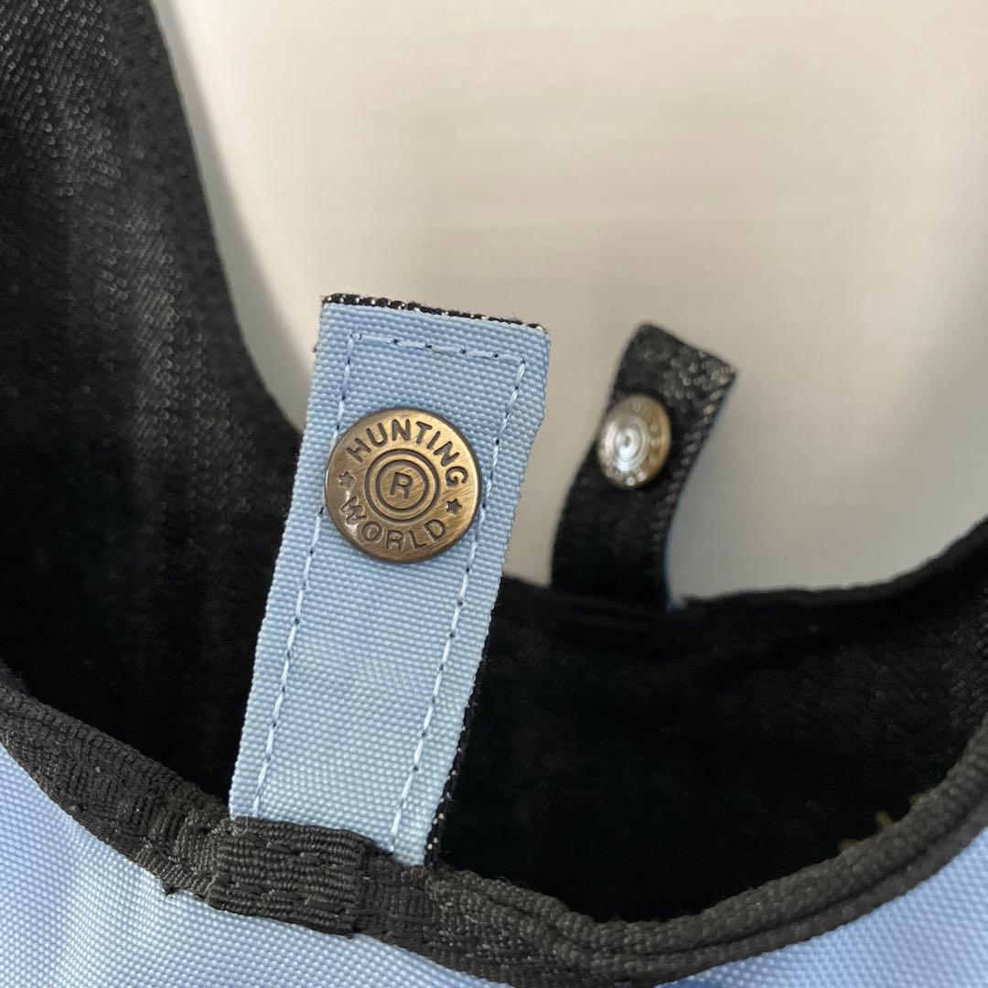 美品〉ハンティングワールド リバーシブル デニム ショルダーバッグ