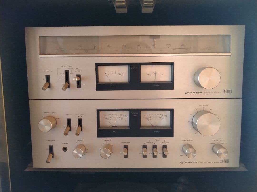 昭和レトロ♪　パイオニア TX-7800Ⅱ＆SA-7800Ⅱ Yahoo!オークション - 極美品 PIONEER パイオニア SA-7600 / TX-7600/C