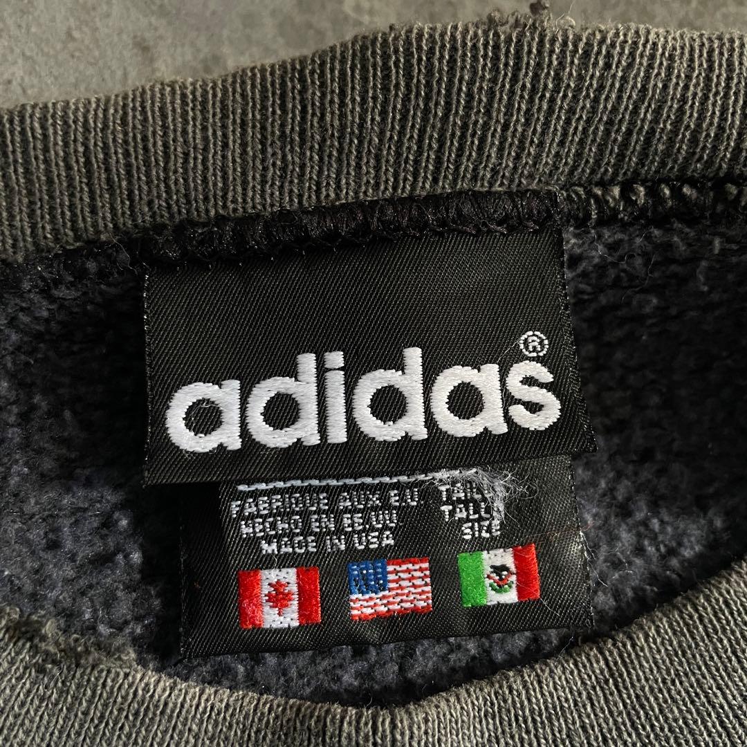 80's 万国旗タグ“adidas”墨黒“USA製”boro sweat - メルカリ