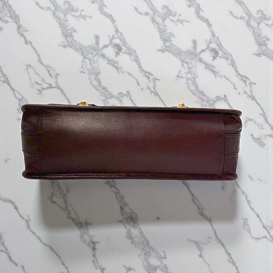 《研堂》オールドコーチ ビジネスバック ブリーフケース ターンロック 本革