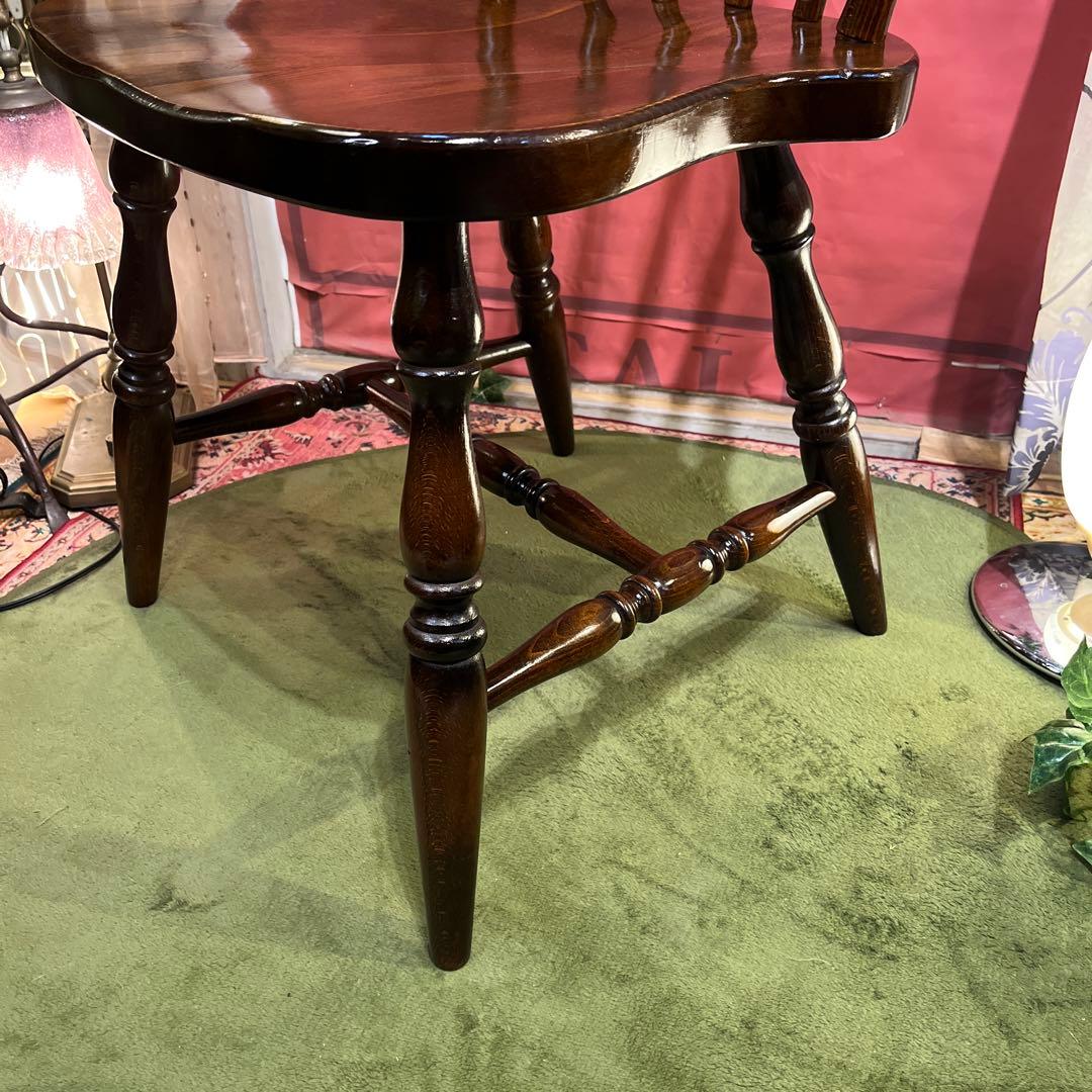 L 2-1 キツツキマーク ヴィンテージ スピンドルチェア 飛騨産業