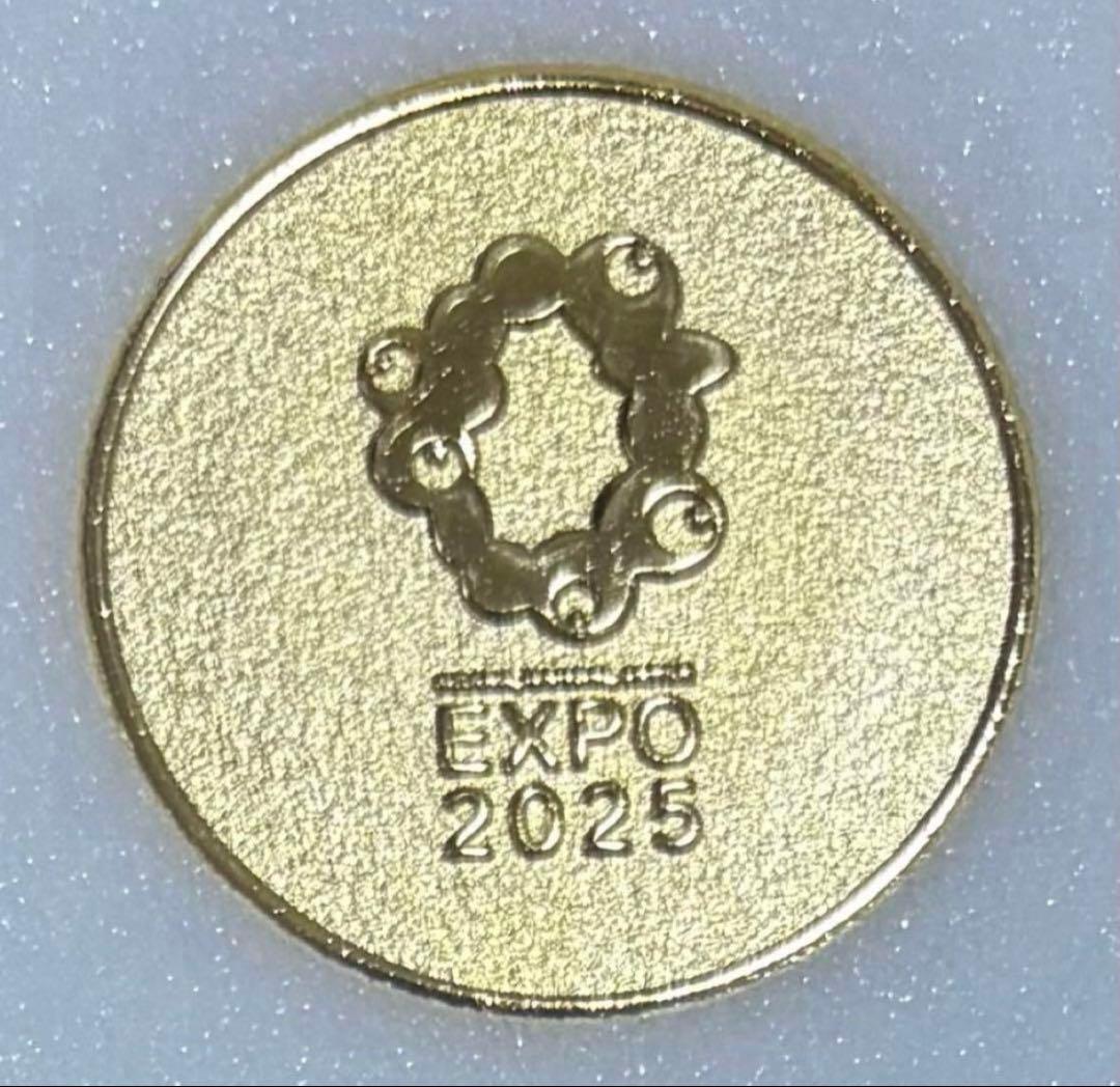Expo2025 大阪万博 公式ロゴ 記念メダル レリーフ ミャクミャク 金