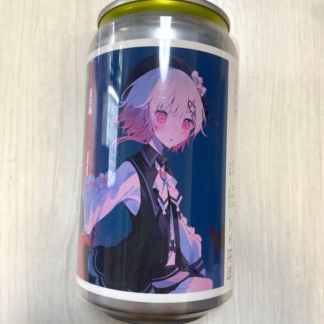 魔法少女ノ魔女裁判 オリジナルラベル缶 ステッカー 桜羽エマ まのさば