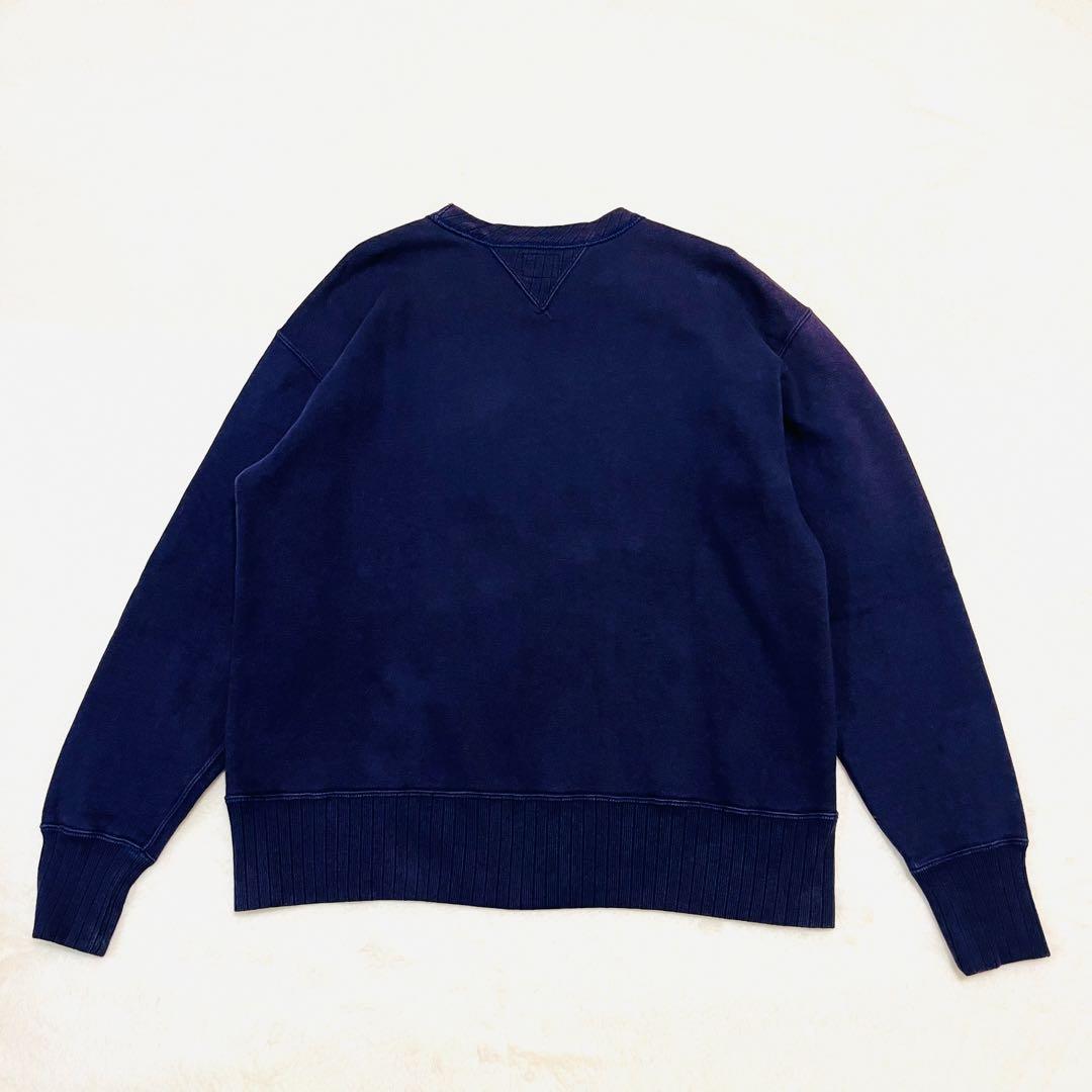 リアルマッコイズ 両Vガゼット スウェット トレーナー ネイビー L