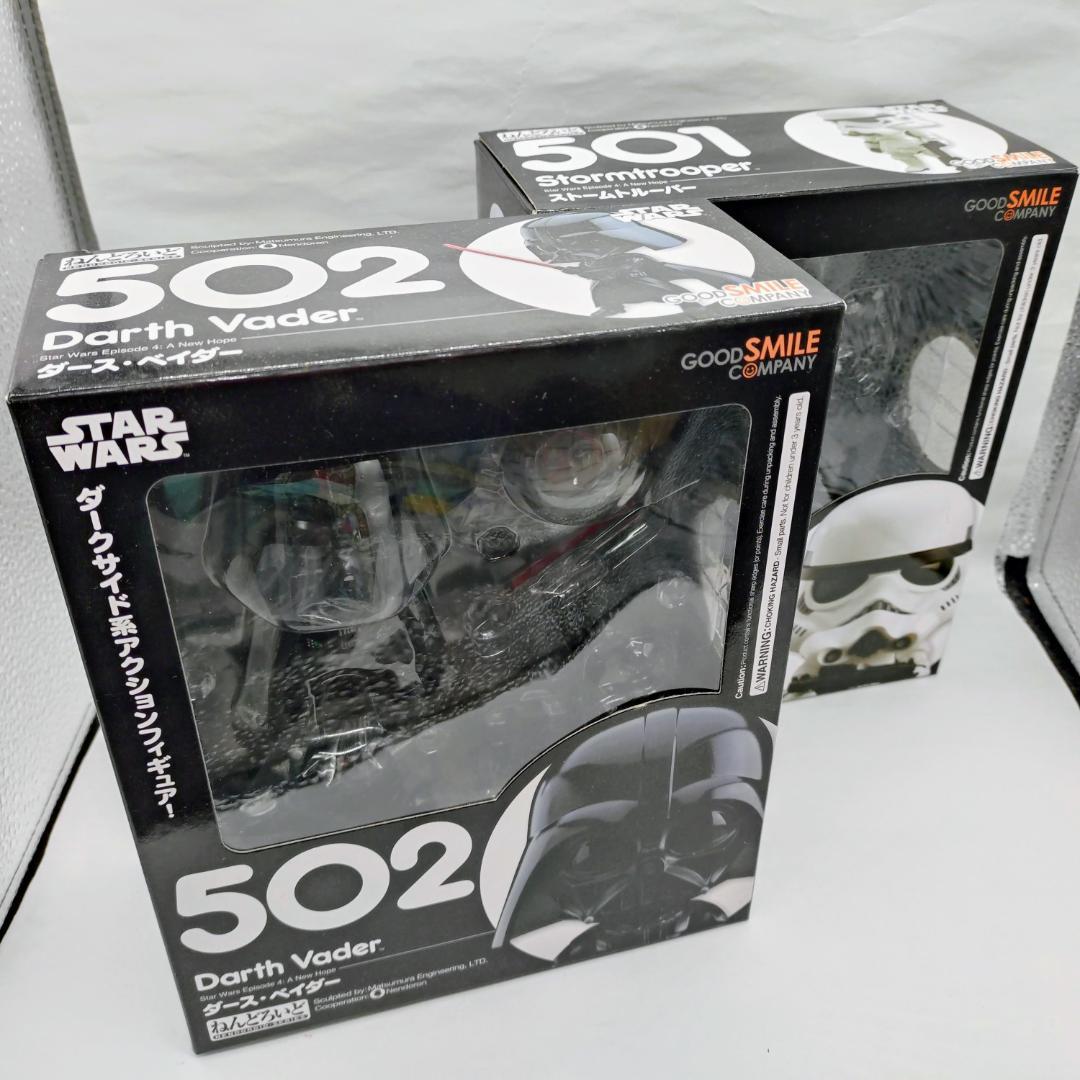ねんどろいど　502 ダース・ベイダー & 501 ストームトルーパー スター・ウォーズ』から、ダース・ベイダーとストーム・トルーパーが