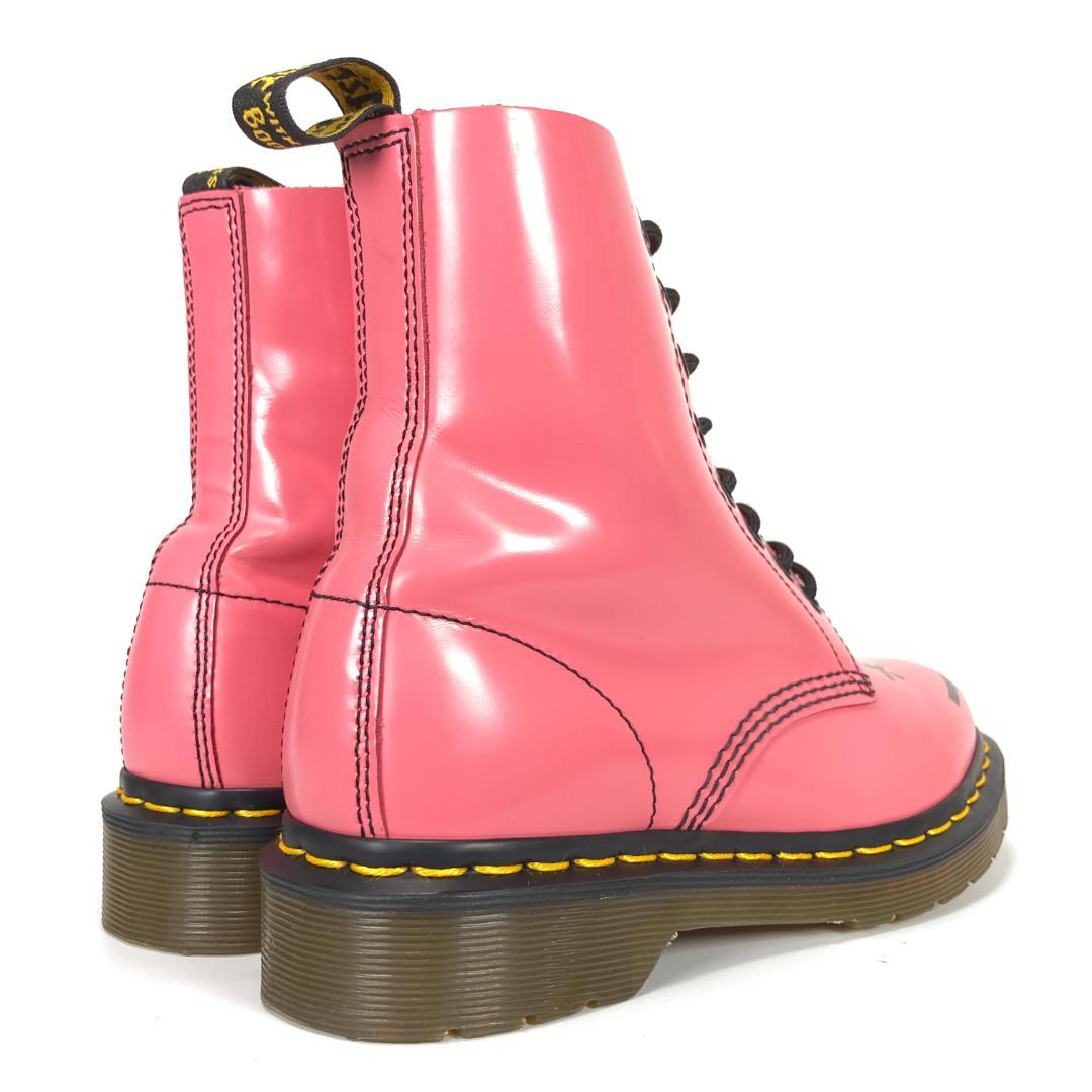 限定品 ドクターマーチン HINCKY レザー8ホールブーツ ピンク スマイル