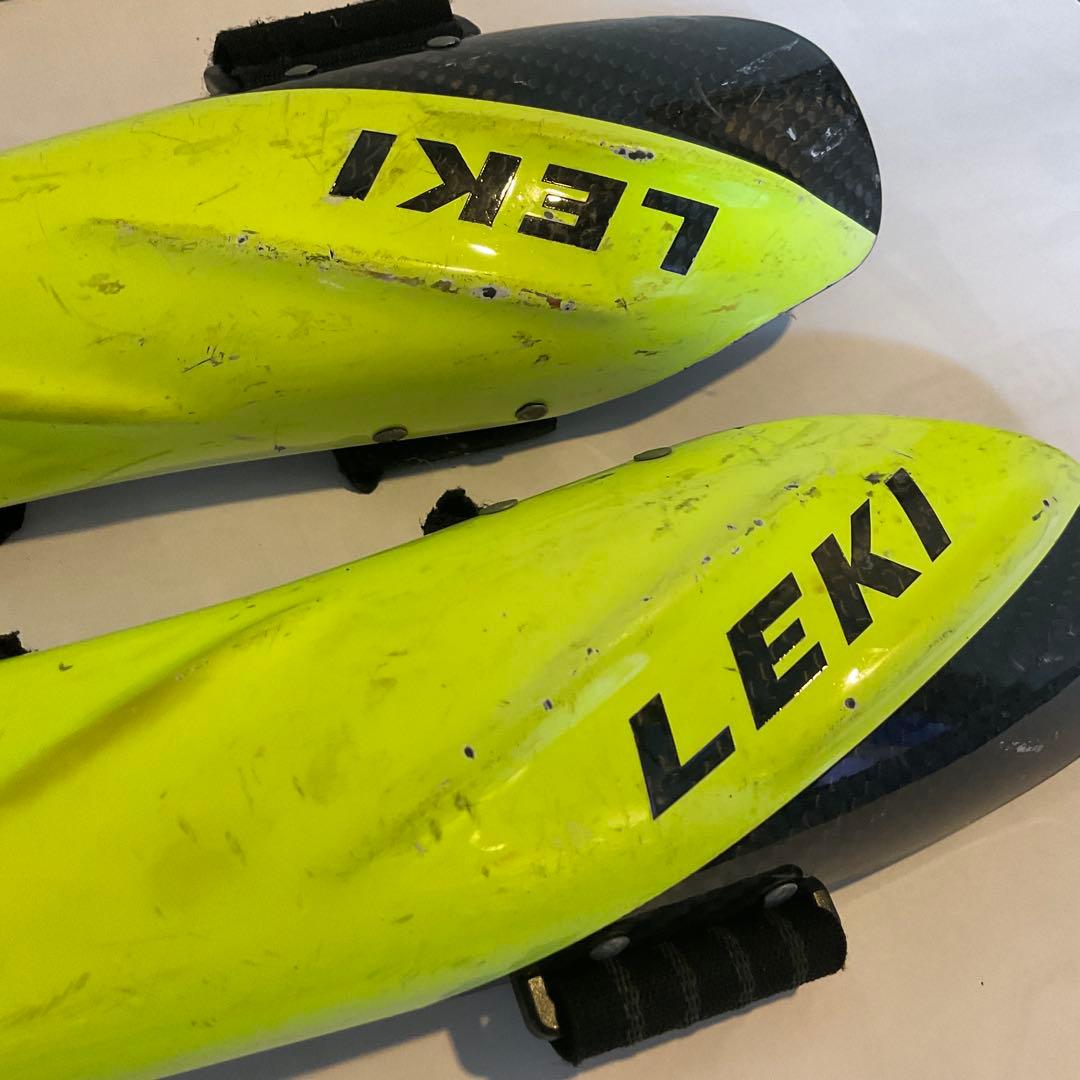 LEKI イエロー・ブラック アームガード カーボン Mサイズ LEKI スキー
