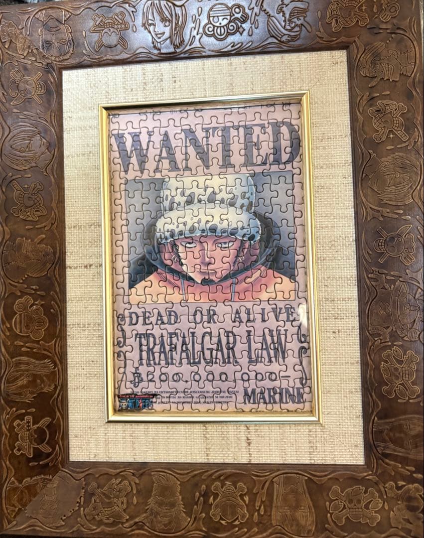 値下げ可】手配書 パズル 15個 ワンピース 専用フレーム付