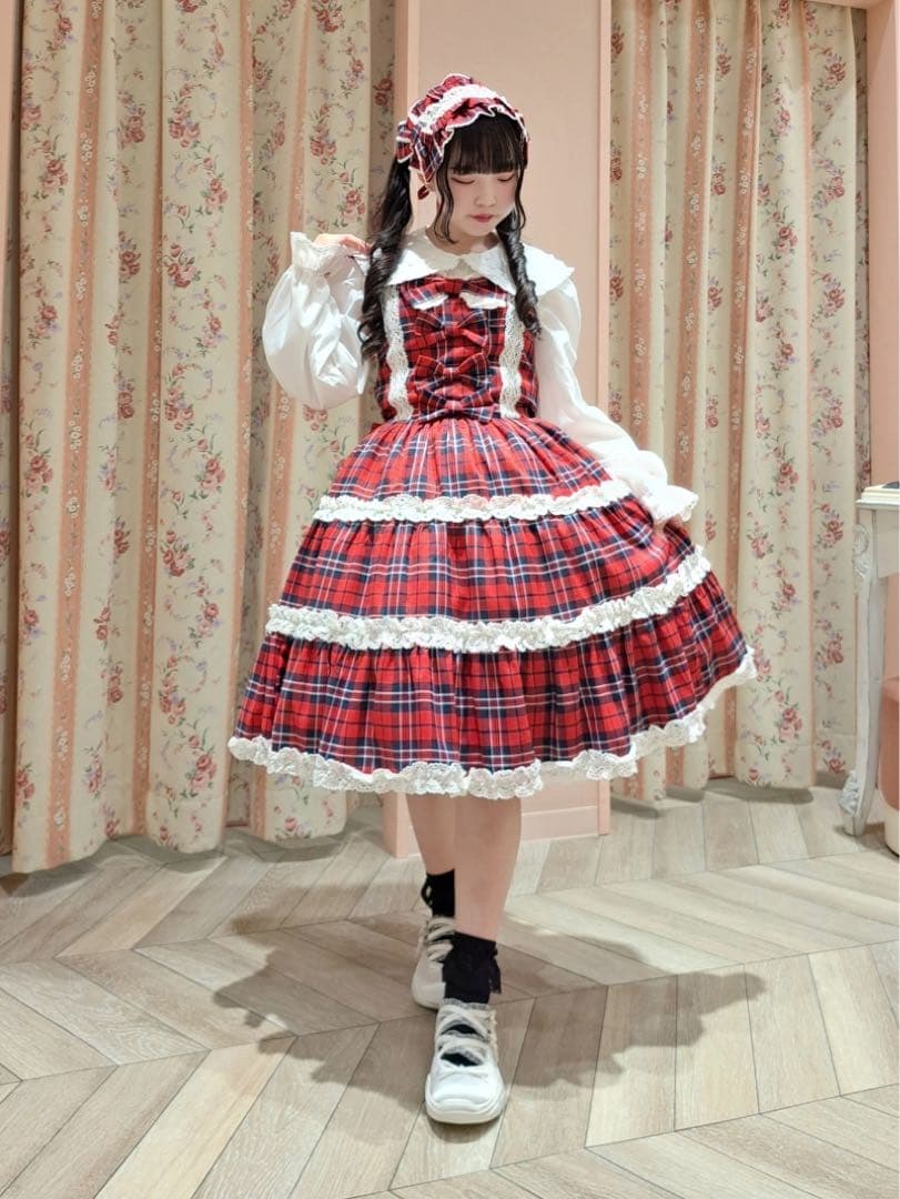 axes femme kawaii タータンチェックジャンスカ - メルカリ