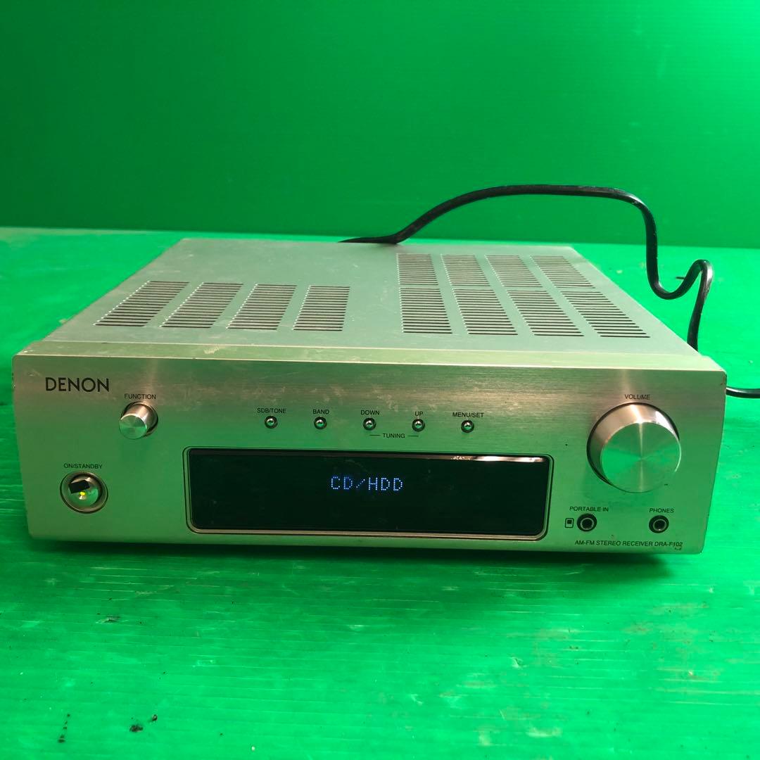 DENON AM/FM ステレオレシーバー DRA-F102 通電確認のみ - メルカリ