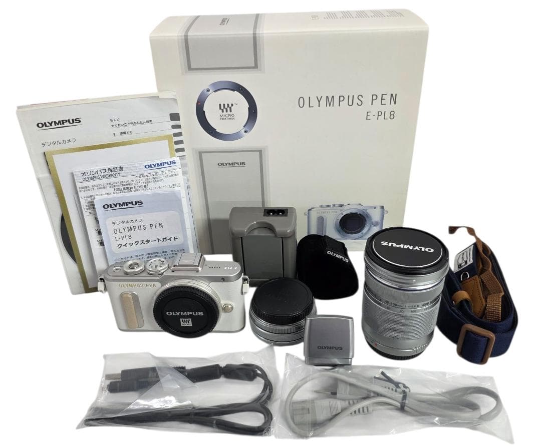 ■美品■OLYMPUS　オリンパス PEN E-PL8 オリンパス PEN E-PL8 14-42mm EZレンズキット ホワイト | ミラーレス一眼