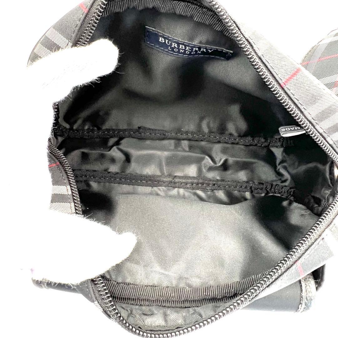 《美品》BURBERRY ノバチェック キャンバス ウエストポーチ ボディバッグ
