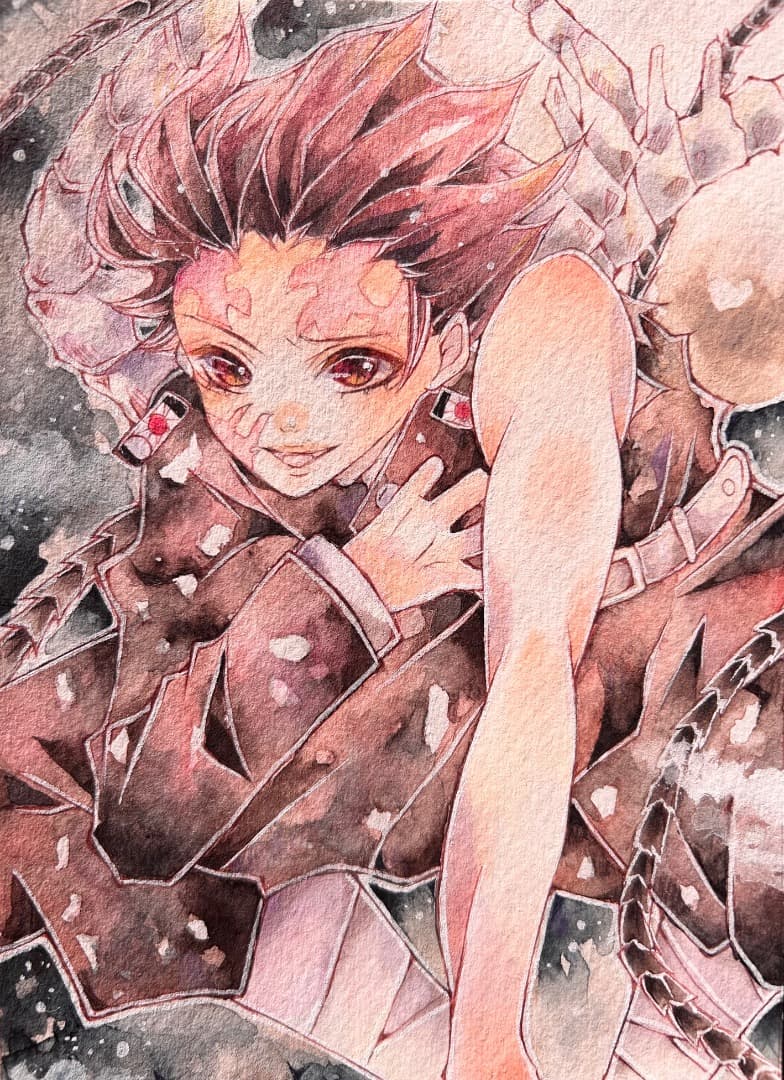 たんちゃん　手描き　イラストリクエスト めたんちゃんの絵