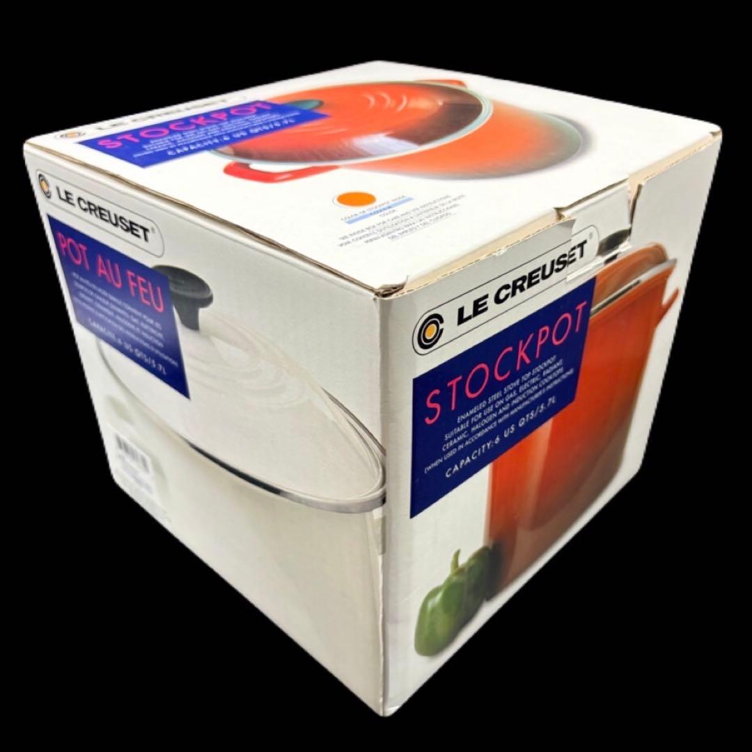 【未使用！】LE CREUSET STOCKPOT オレンジ 　-544