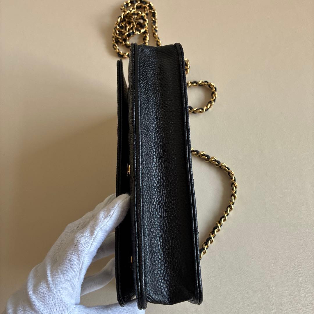マンチェスター様美品⭐︎CHANELシャネル チェーンウォレット キャビア