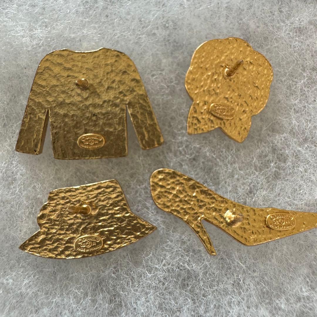 シャネル CHANEL ピンズ ピンバッジ ピンブローチ 正規品 セット