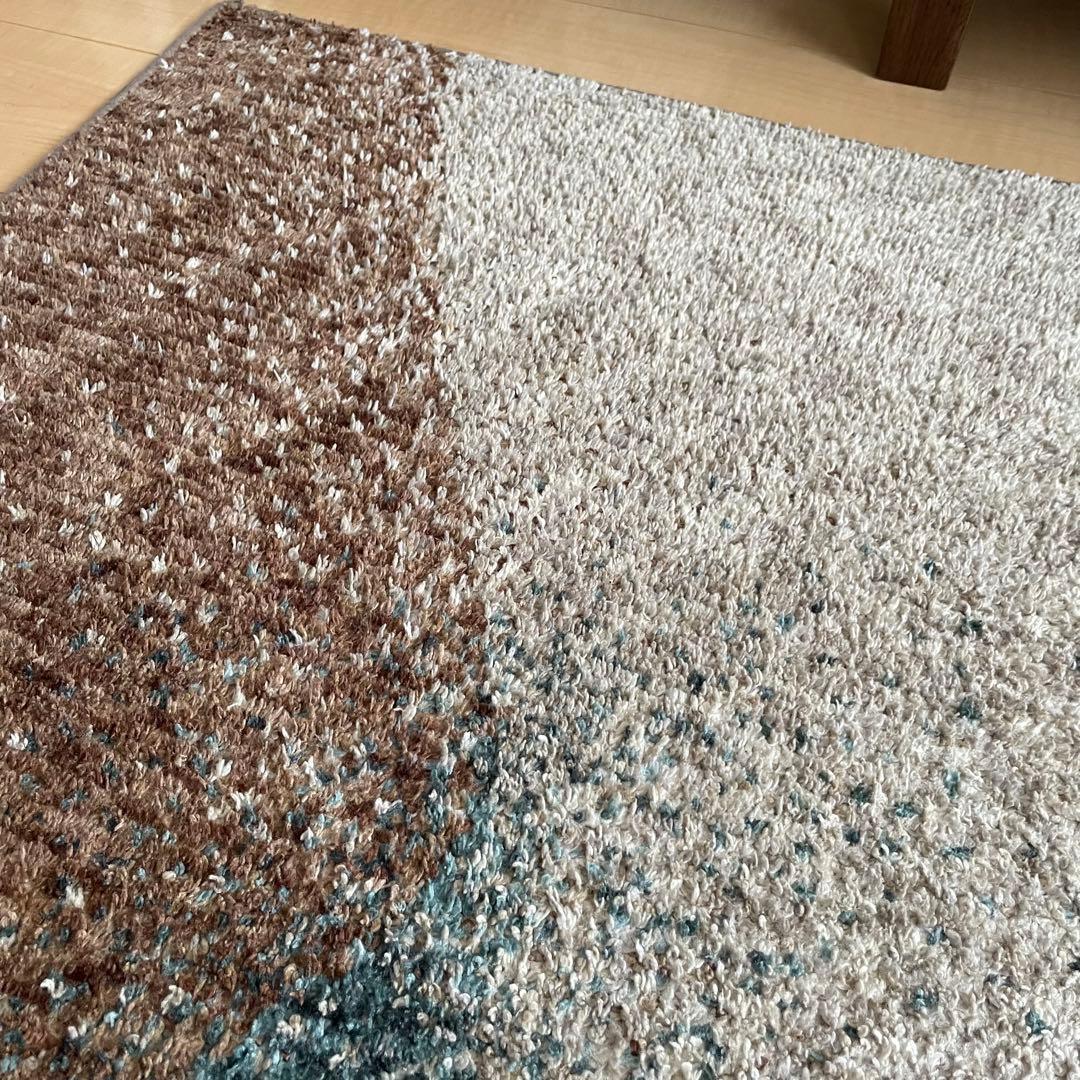 人気】unico モステ ラグ ブルーグリーン 140×200cm ウニコ - メルカリ