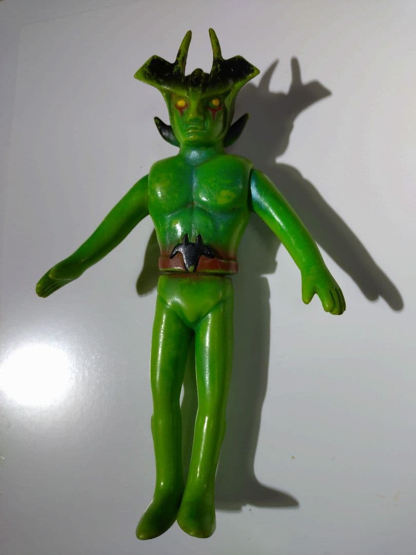 タカトク☆デビルマン☆1970年代の希少ソフビフィギュア☆約15cm タカトク デビルマン ソフビ人形 15.0cm 放映当時 版権有 【TO2339】