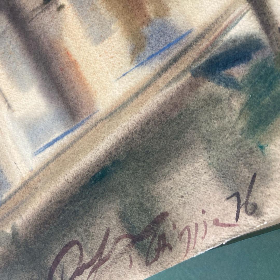 カルロ・ルヴァニャン｜キオッジャ｜ 水彩画｜原画｜20世紀