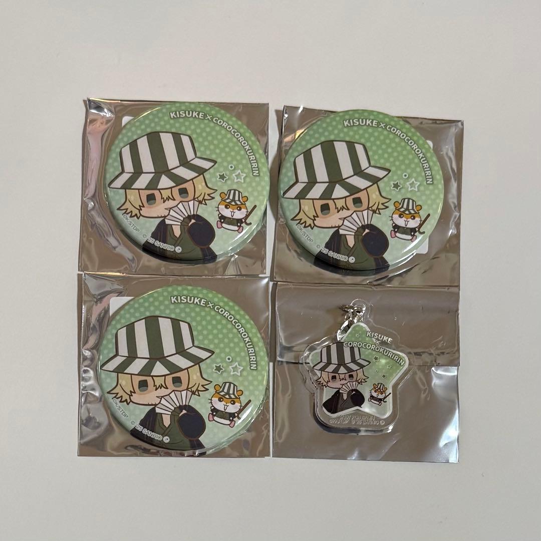 BLEACH 浦原喜助 サンリオ 缶バッジ アクリルチャーム 特典チャーム