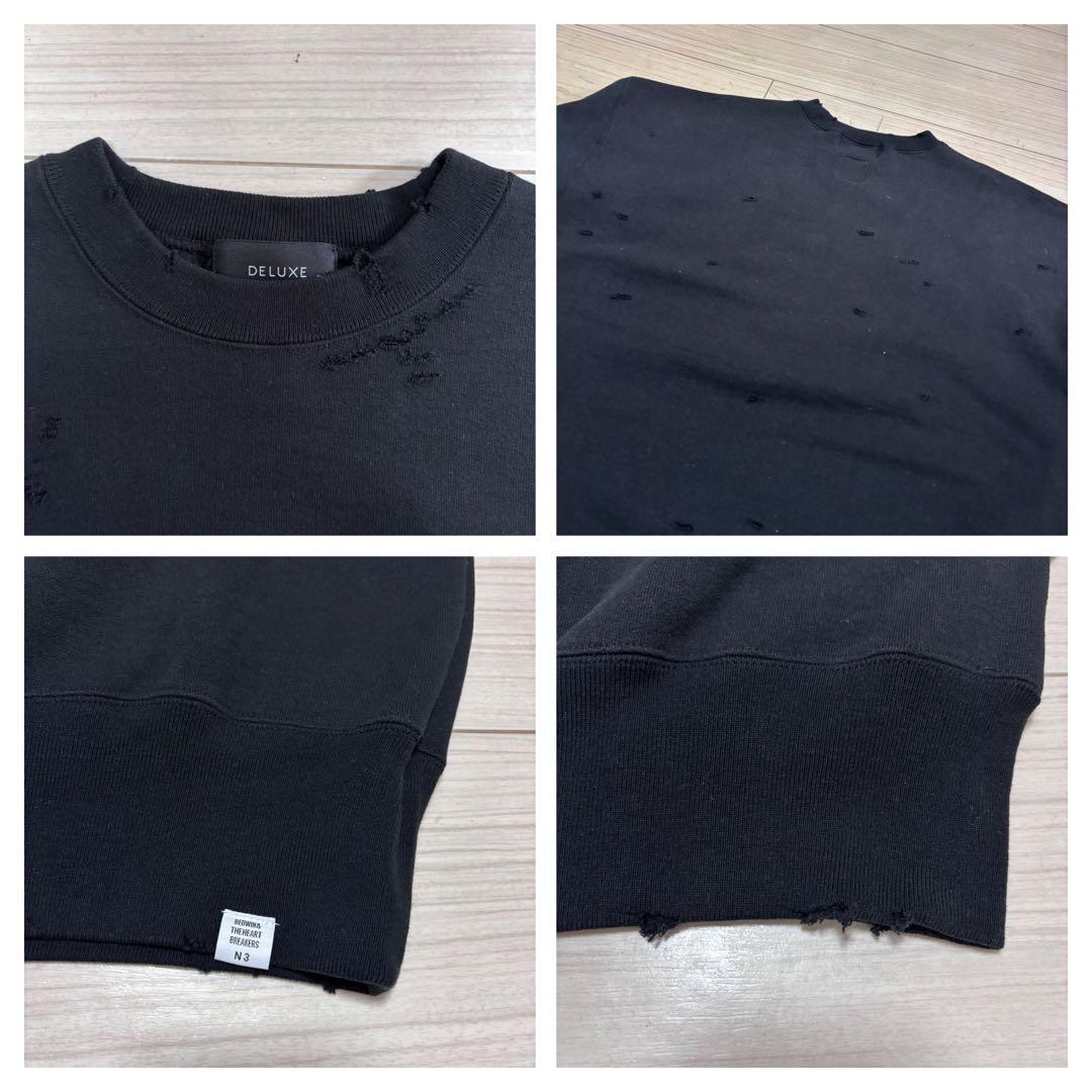 完売品 美品□BEDWIN x DELUXE□ヘヴィー スウェット ダメージ加工