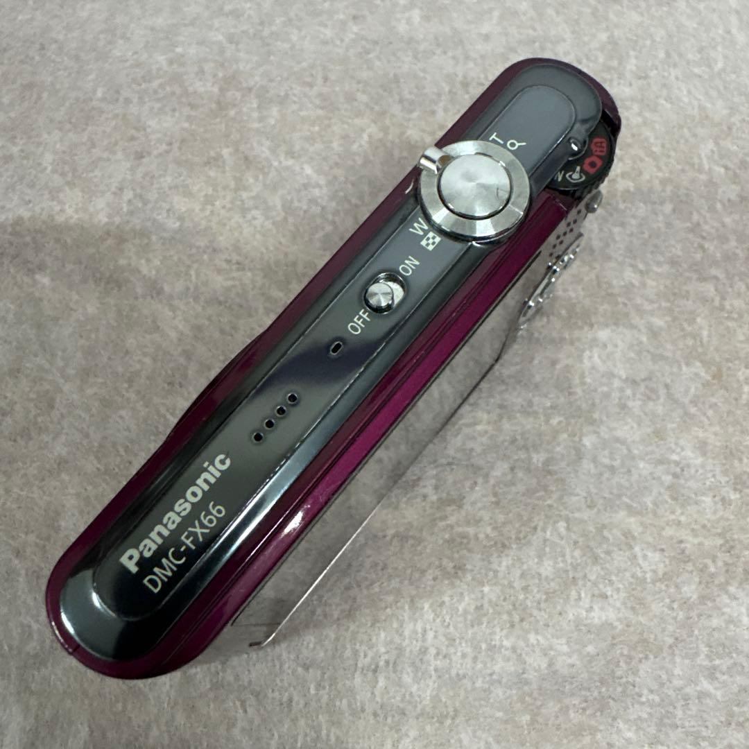 Panasonic DMC-FX66 パープル 本体と充電器付き - メルカリ