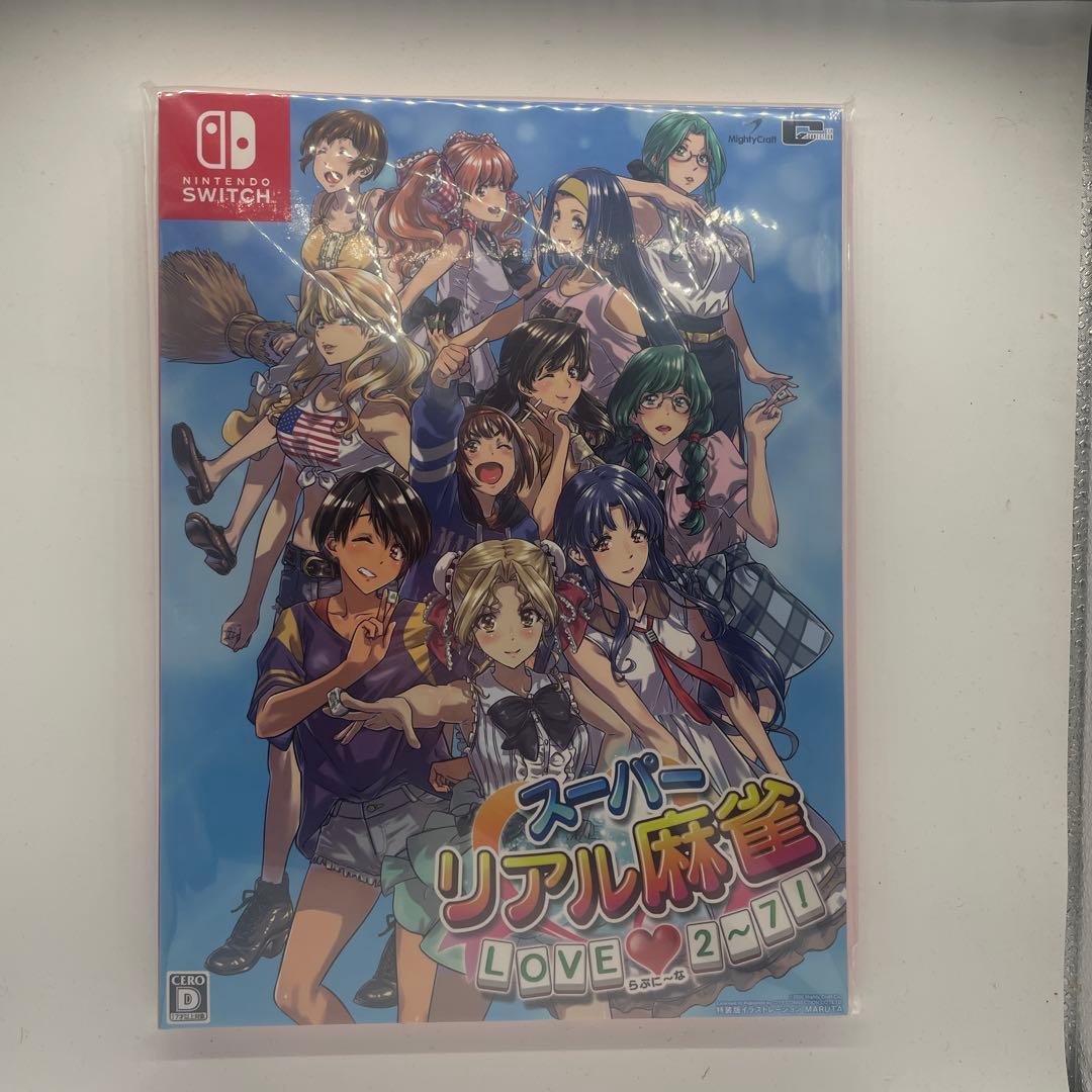 新品　スーパーリアル麻雀LOVE2－7 !特装　NINTENDO SWITCH Switch「スーパーリアル麻雀 LOVE♥2〜7!」のPVが公開。店舗特典