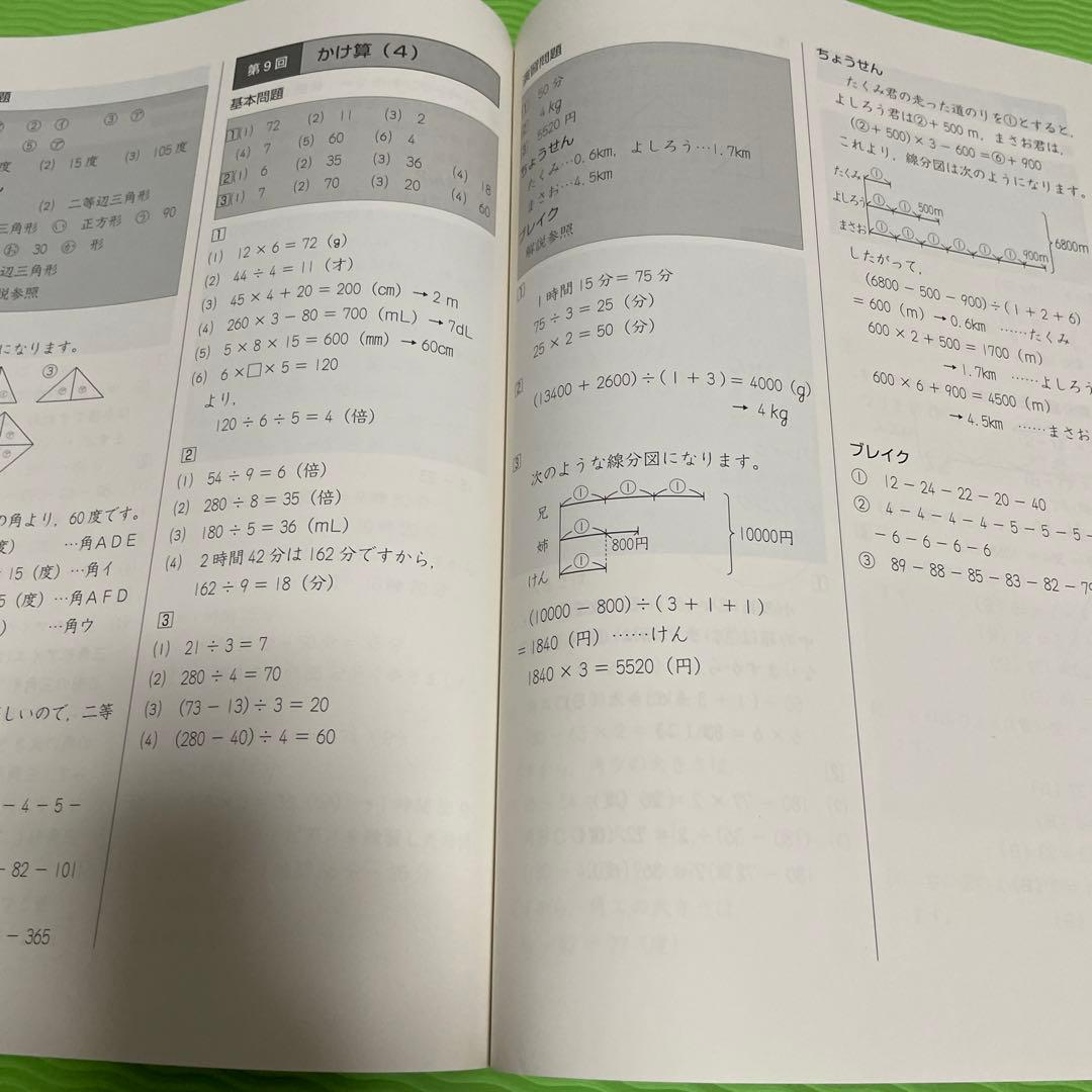 ジュニア予習シリーズ 演習問題集 算数 3年下 - メルカリ