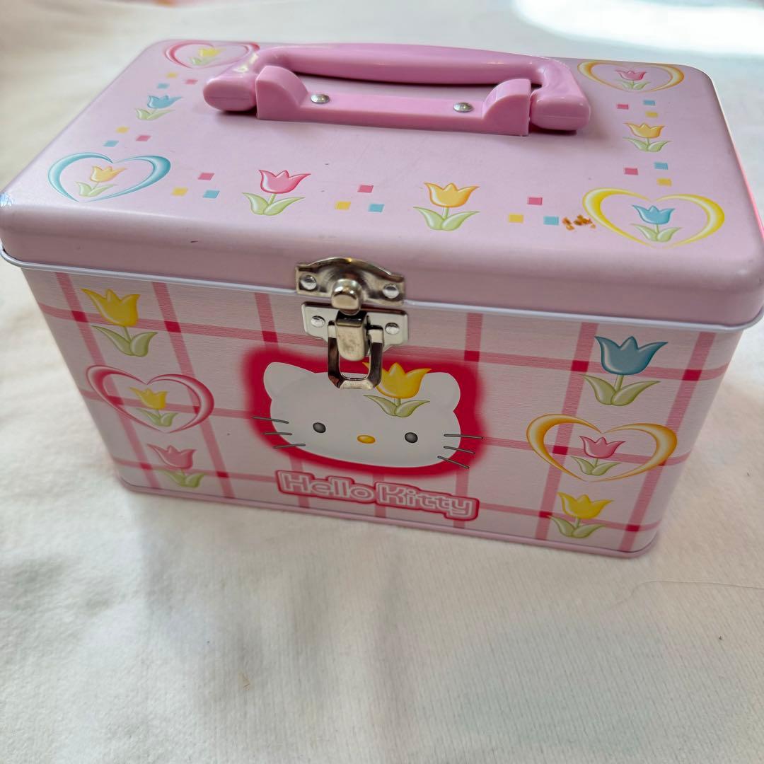 サンリオ ハローキティ チューリップキティ トランク缶 缶ケース レア