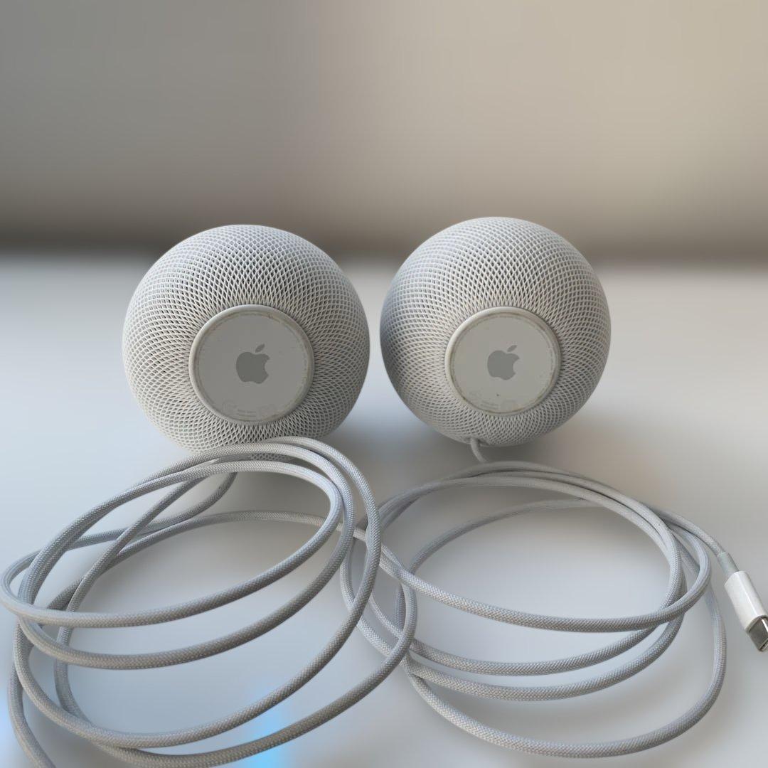 ジャンク品 Apple HomePod mini ホワイト 2個セット