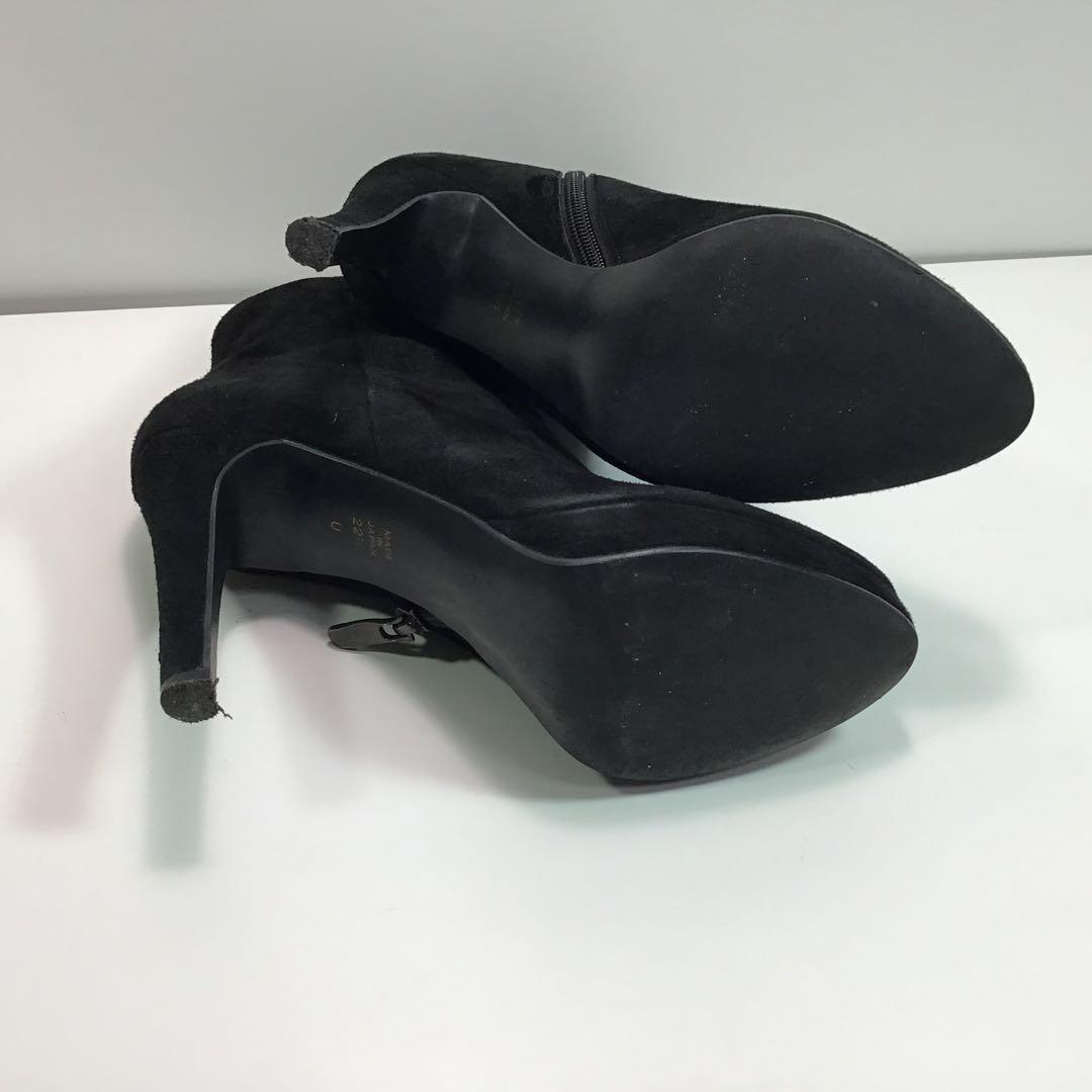 中古品】ダイアナDIANA ショートブーツ 22.5㎝ ブラック - メルカリ