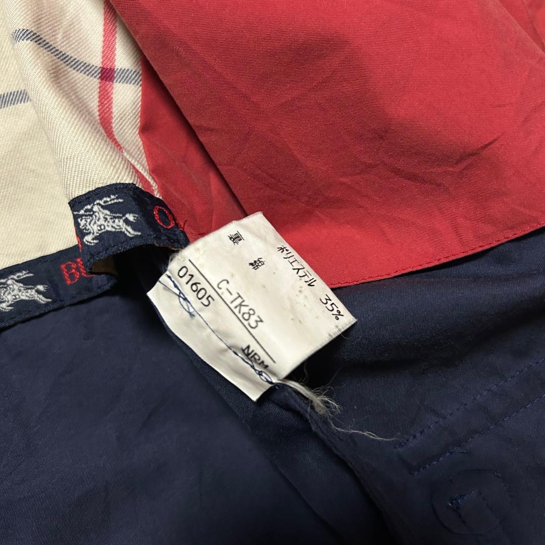 ビッグロゴ バーバリープローサム ジップ ジャケット ハーフコート