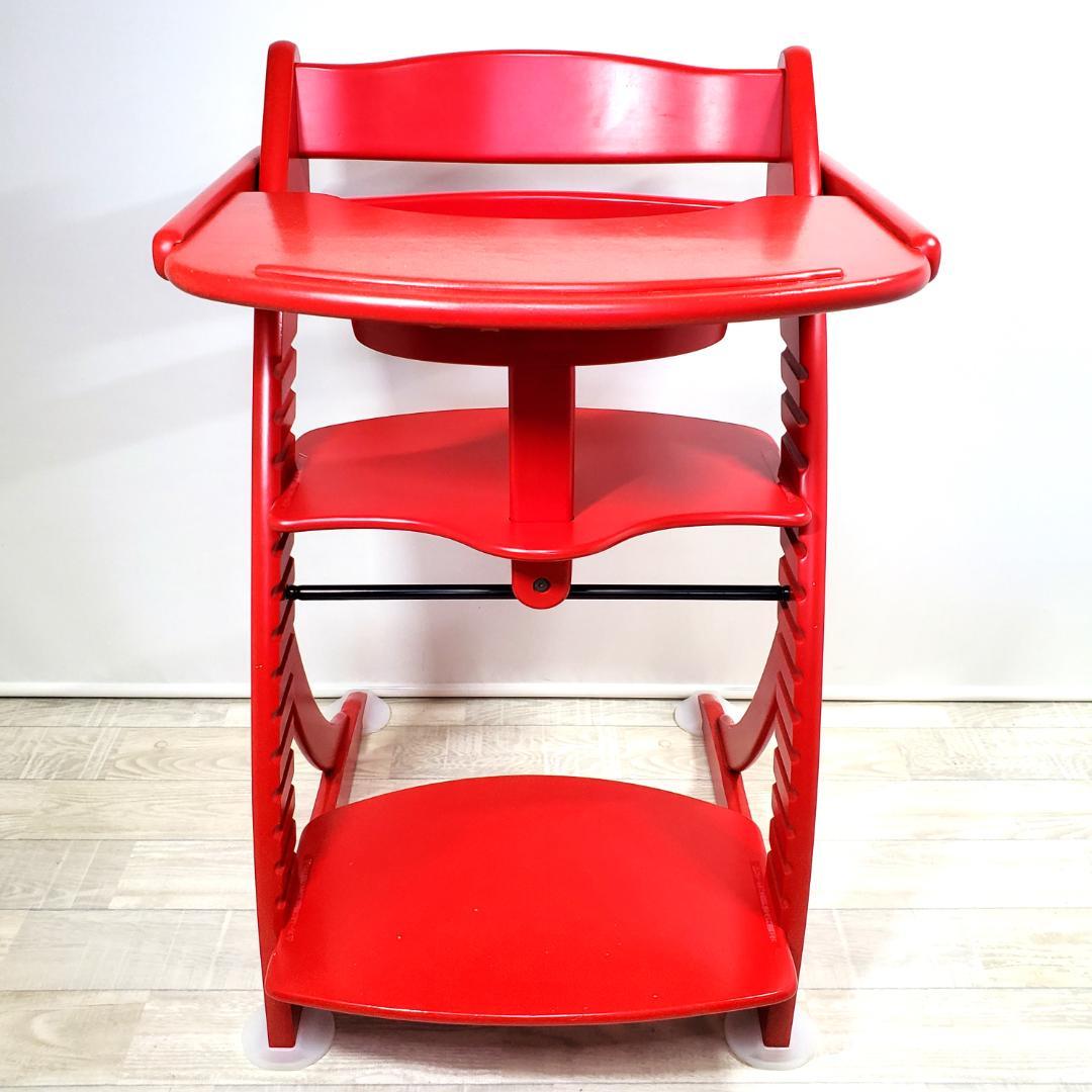 ☆大和屋☆ すくすくチェア アーク テーブル＆ガード付 ☆赤☆ - メルカリ