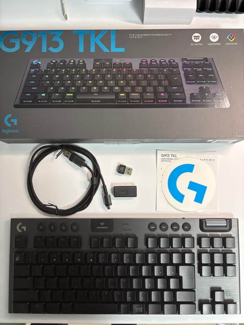 美品清掃済み】Logicool G913TKL キーボード タクタイル 茶軸 - メルカリ