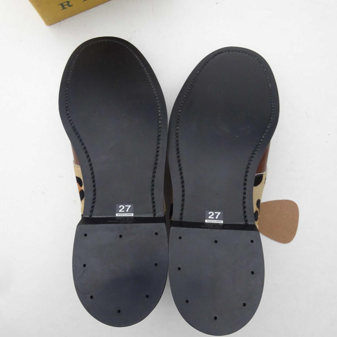 新品希少/限定 REGAL リーガル レオパード豹柄ヒョウ柄サドルシューズ