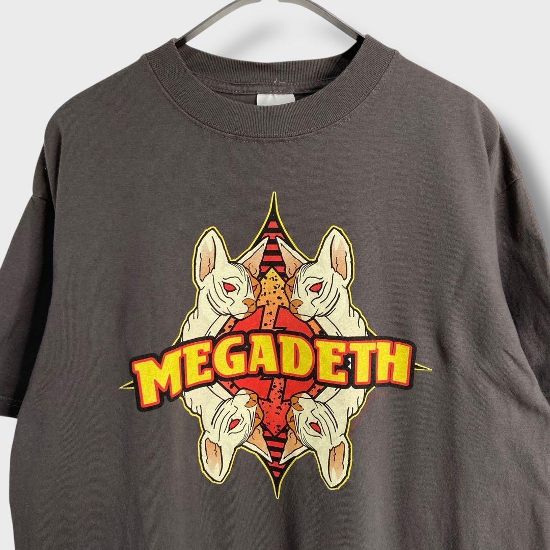 MEGADATH☆メガデス☆バンT☆リスク☆メタル☆バンドT☆L☆グレー