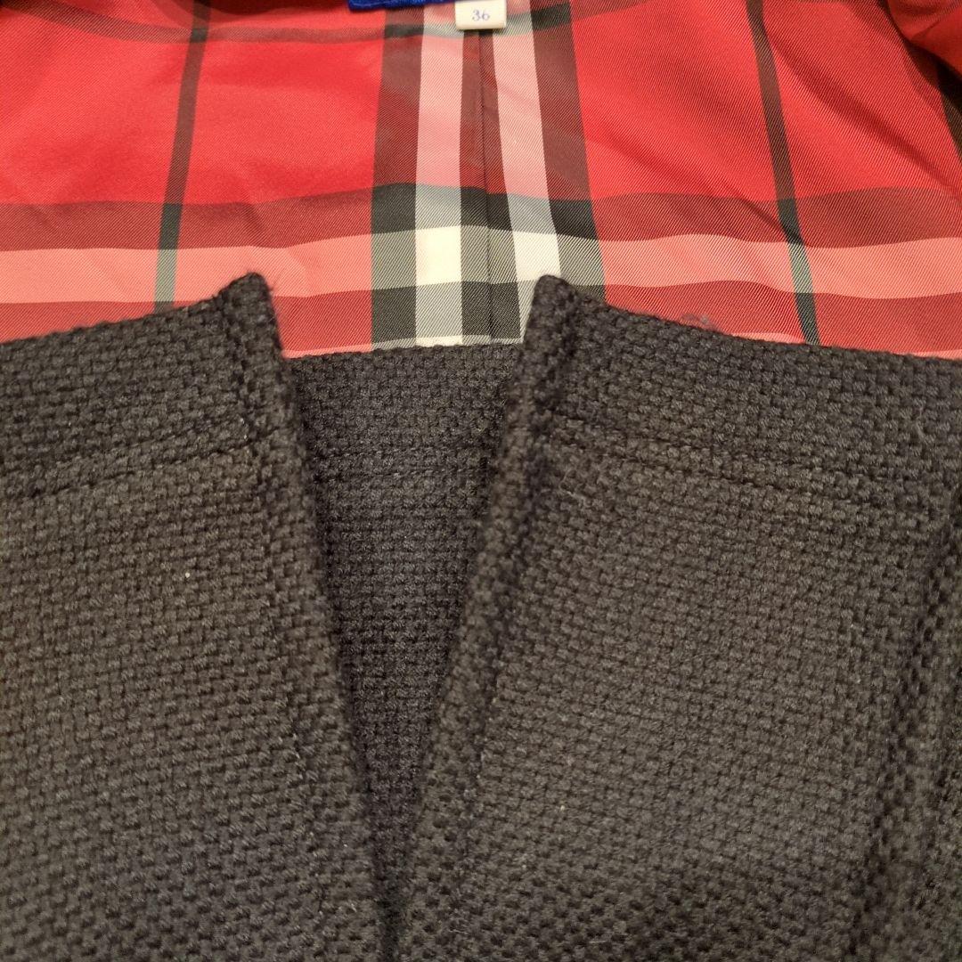 希少 バーバリーブルーレーベル ピーコート ナポレオン ジャケット 黒