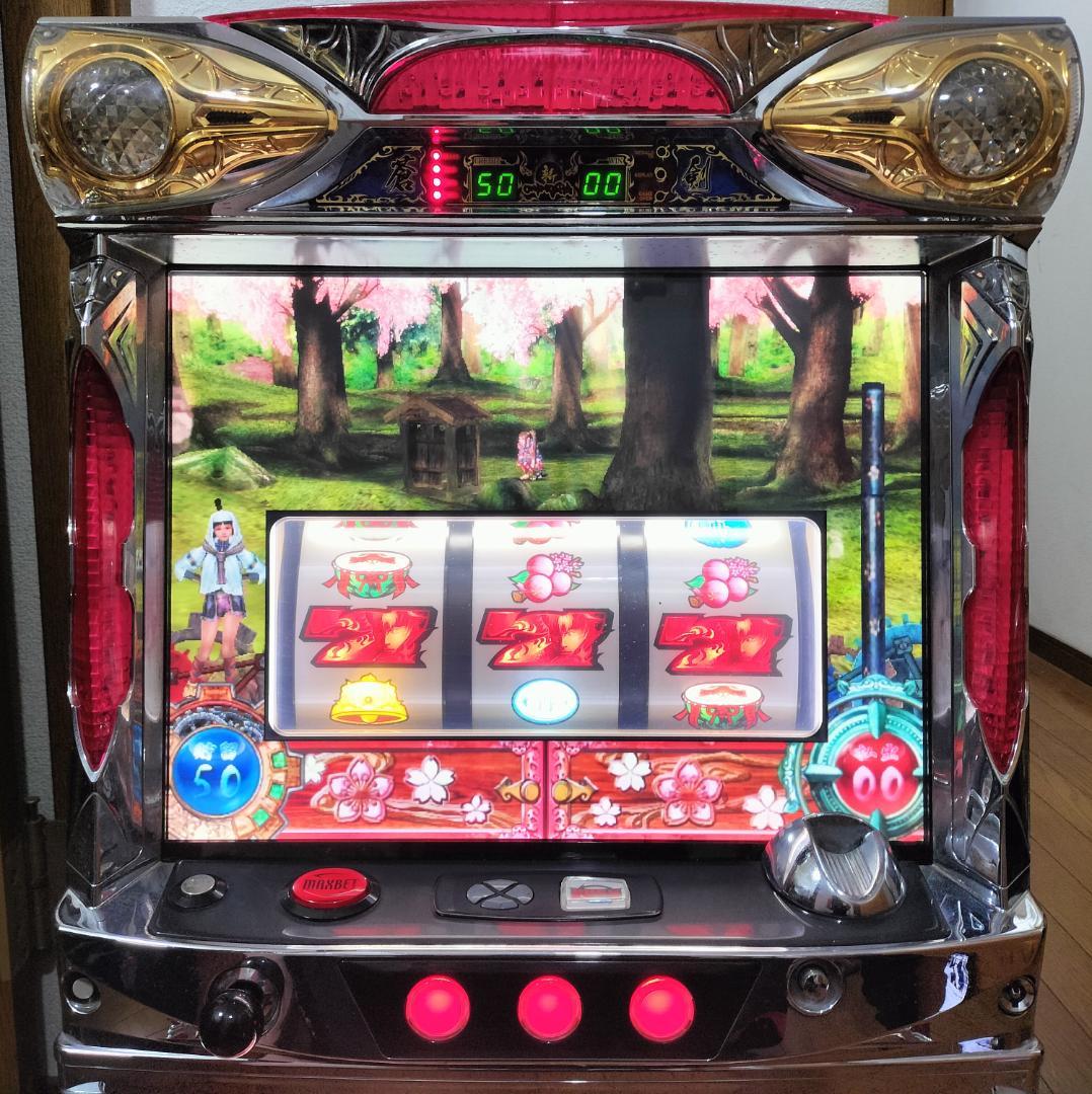 パチスロ実機】ロデオ☆新鬼武者（茜パネル）【オートプレイ付コイン