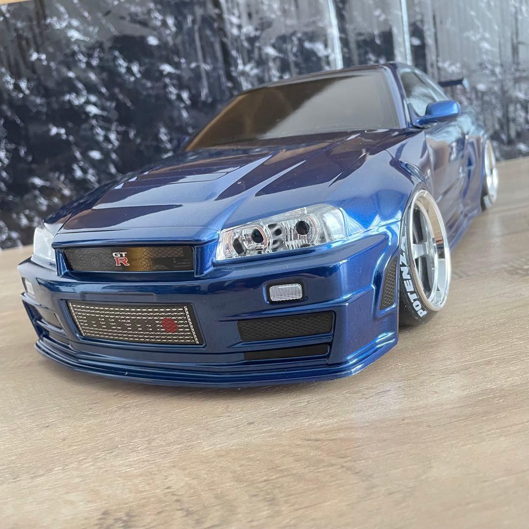 タミヤ 日産 スカイラインgt-r r34 1/10 ラジコンボディ yd-2 - メルカリ