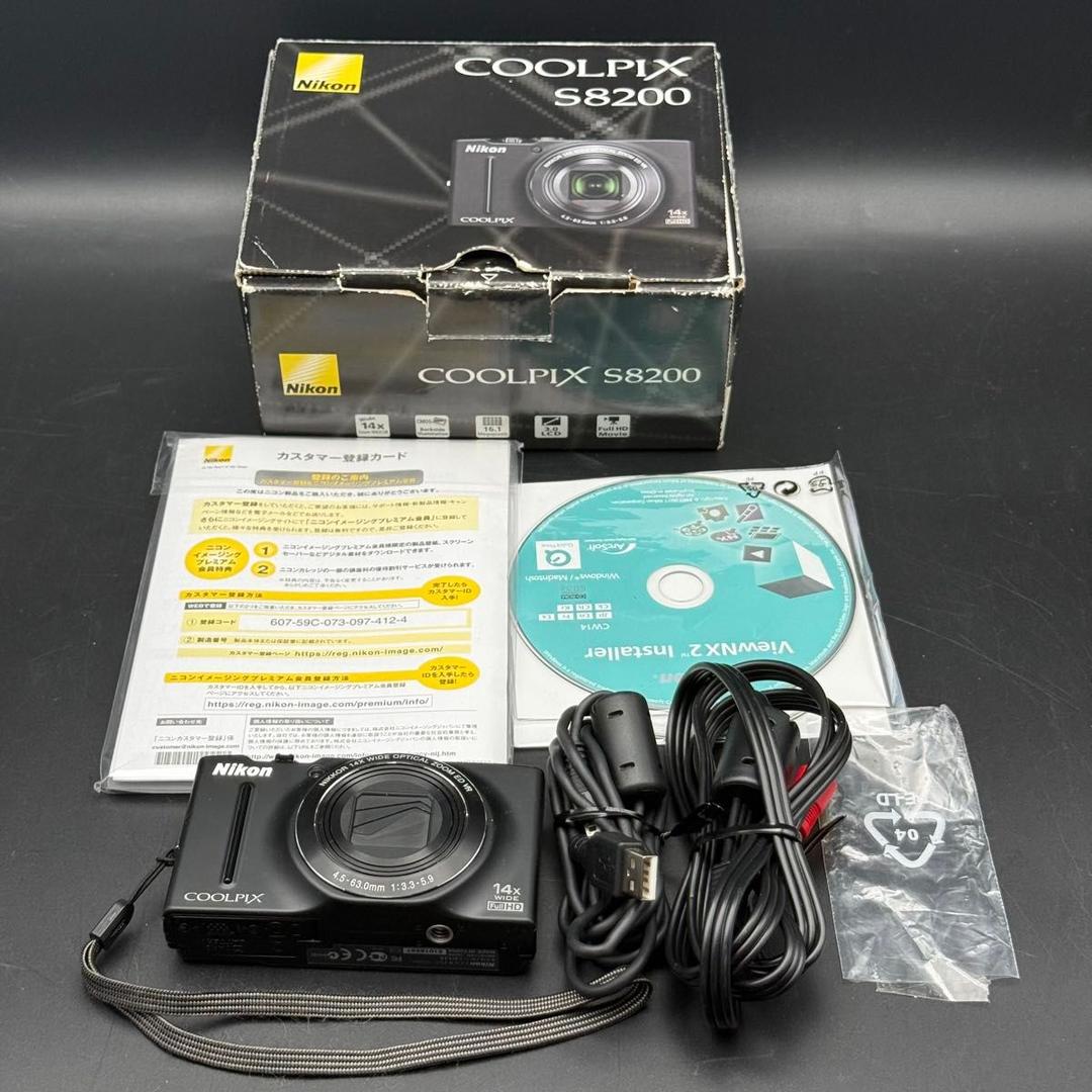 【やや訳あり品】Nikon COOLPIX S8200 ノーブルブラック　箱付き やや訳あり品】Nikon COOLPIX S8200 ノーブルブラック 箱付き｜Yahoo