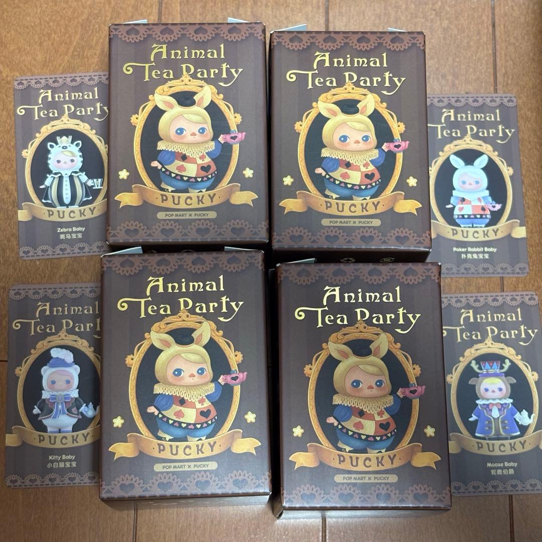 タ*カ様 Pucky Animal Tea Party フィギュア4点セット - メルカリ